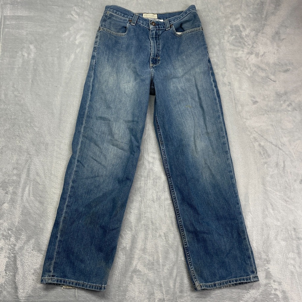 Vtg Old Navy Mechanic's Jeans Mens 29x30 Blue Denim Streetwear Straight Leg‎